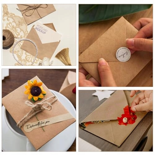 KRAFT ENVELOPES B6 BROWN 13X18 CM FOR INVITATION LETTERS 100 PCS FOR HOME Format A1
