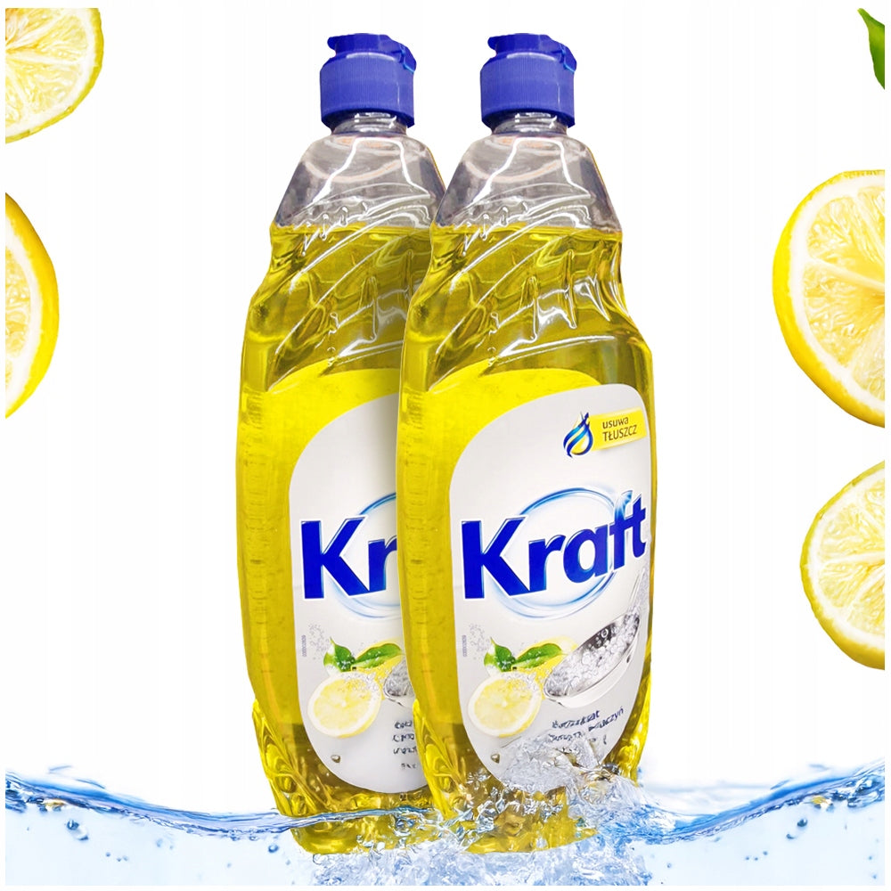 KRAFT LEMON DISHWASHING LIQUID, THICK FOAM