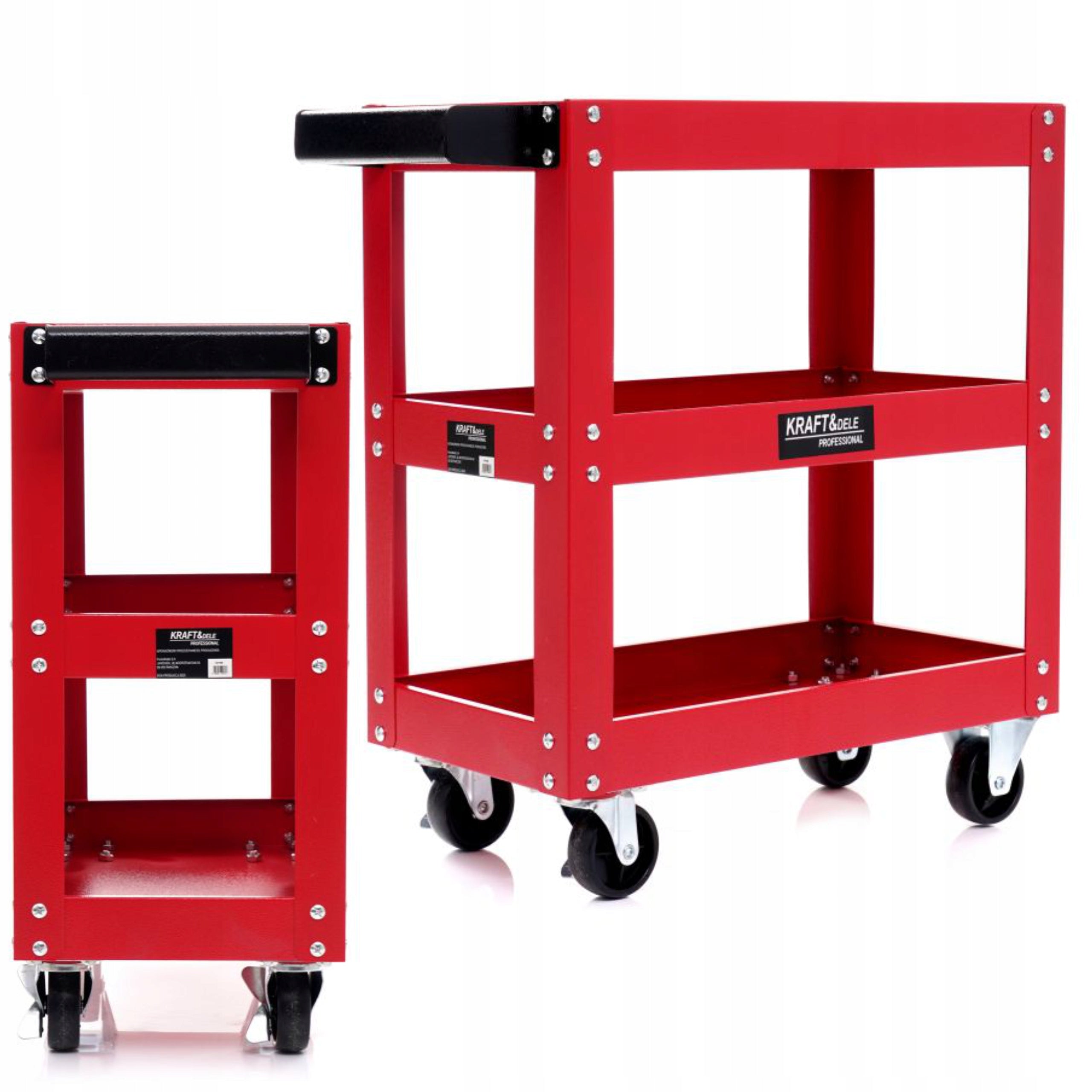 KRAFT WORKSHOP TOOL TROLLEY SERVICE CABINET 3SHELVES ON WHEELS K1065