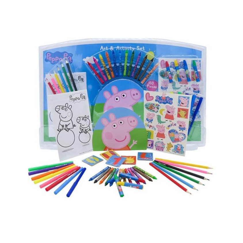 Eine Sammlung von Kunstwerken für Peppa Pig-Zeichnungen 