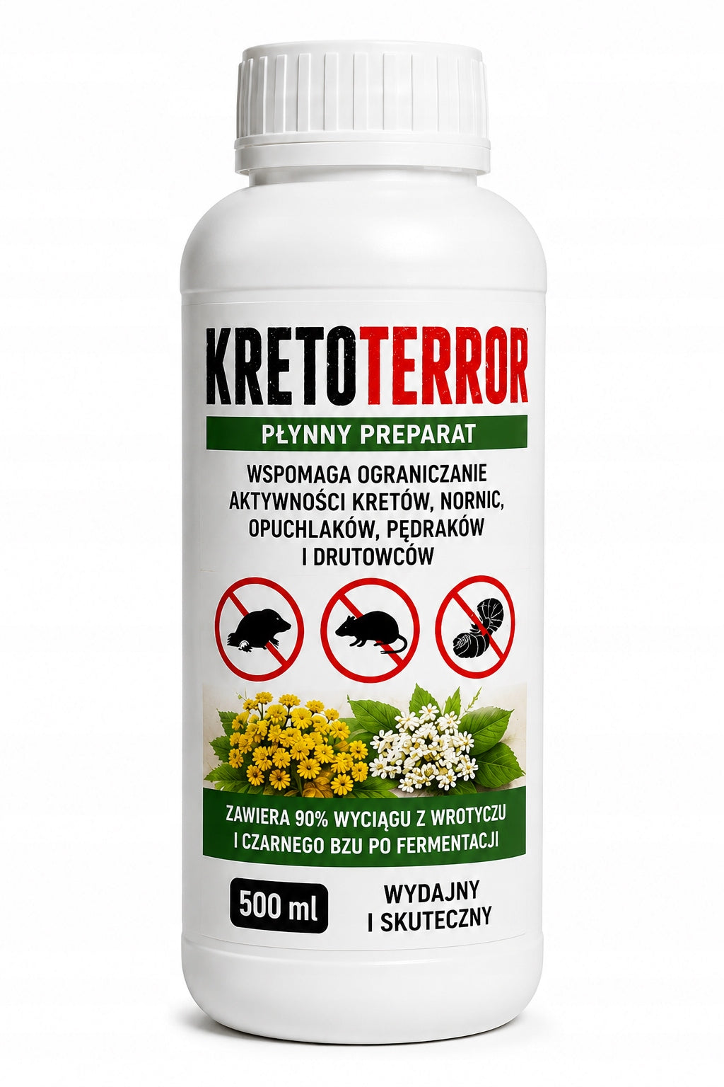 KRETOTERROR 500ml – liquid preparation for moles, voles and soil pests