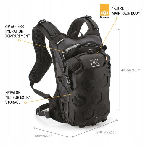 KRIEGA TRAIL 9 9L ORANGE MOTORCYCLE BACKPACK Packaging status original