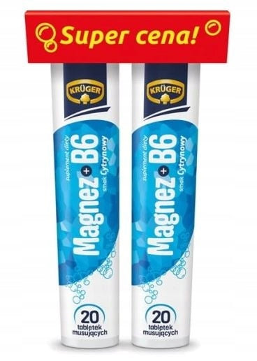 KRUGER Vital Power Magnesium Set B6 + Electrolytes 2 x 20 tablets Manufacturer code 5901716991482