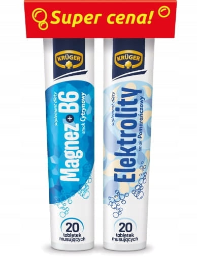 KRUGER Vital Power Magnesium Set B6 + Electrolytes 2 x 20 tablets