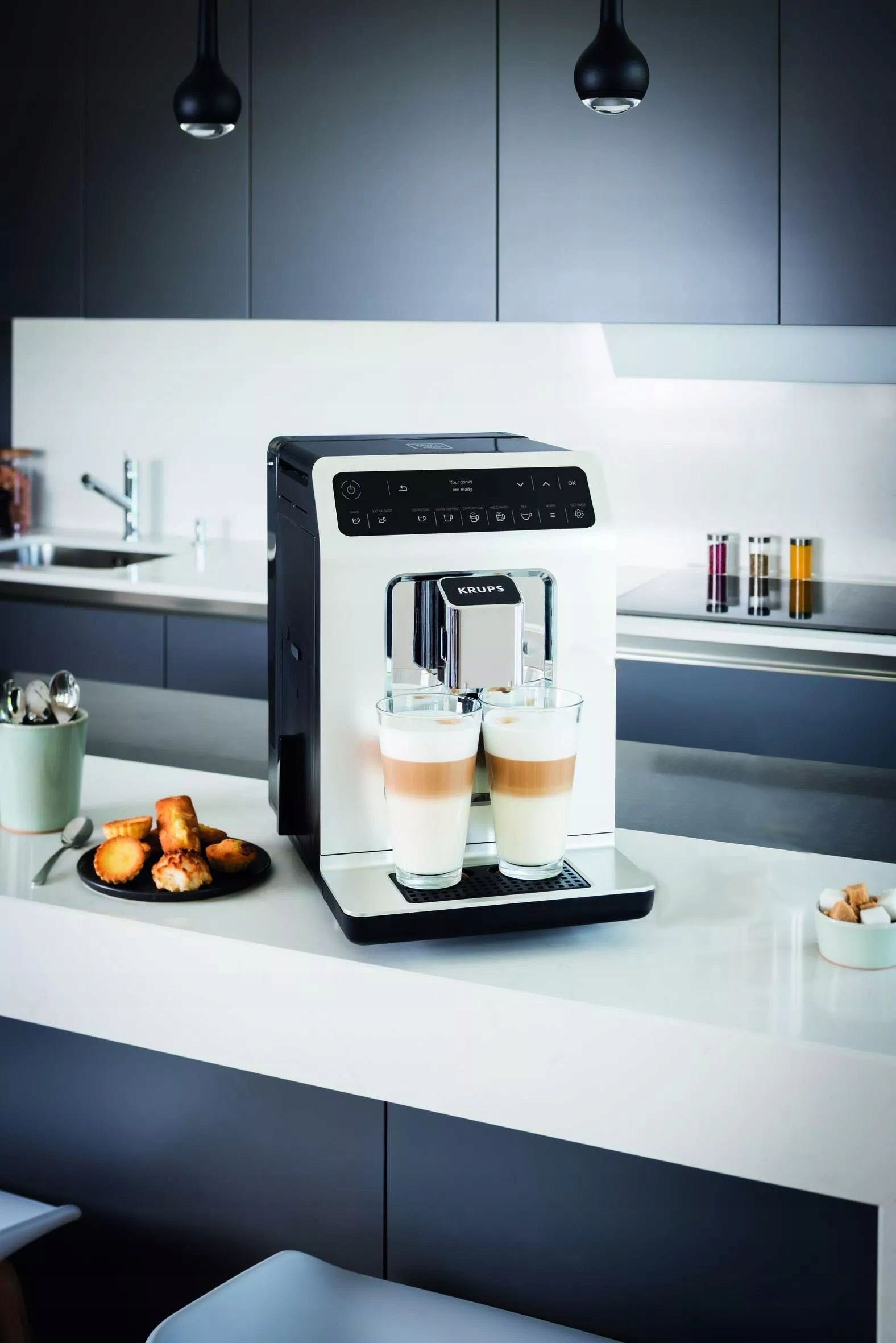 KRUPS EA8901 1450 W automatic espresso machine , white Packaging status original