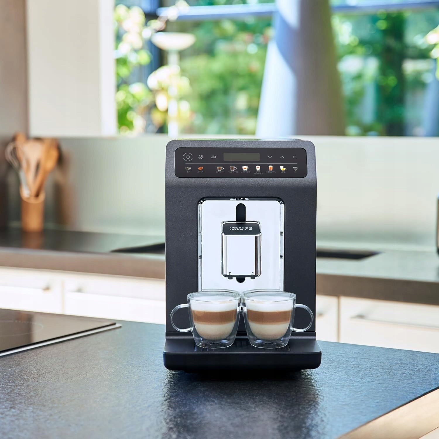 KRUPS EA895N Coffee maker 2 milk coffee touch display 12 drinks Brand Krups