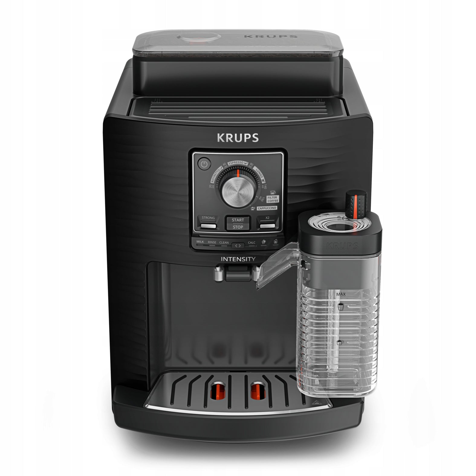 KRUPS Intensity Milk Automatic Pressure Coffee Maker with Grinder Packaging status original
