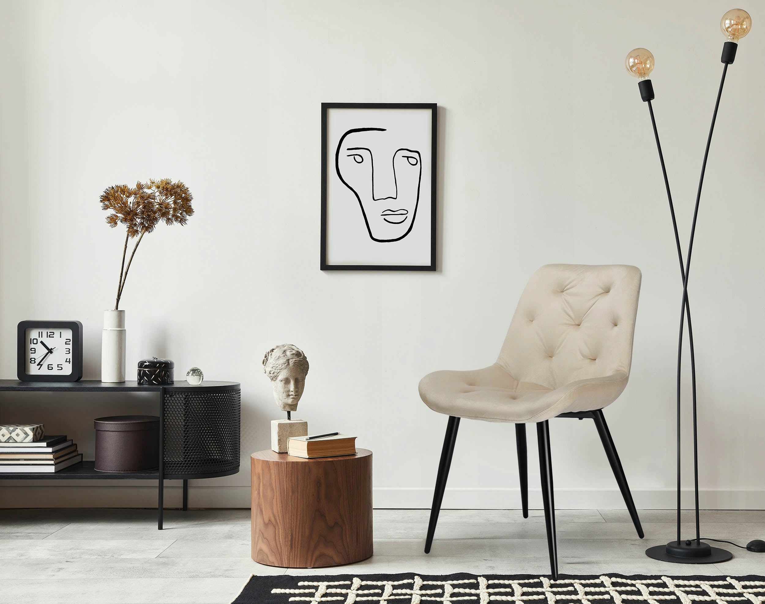 Stuhl Eliot Velvet, beige 