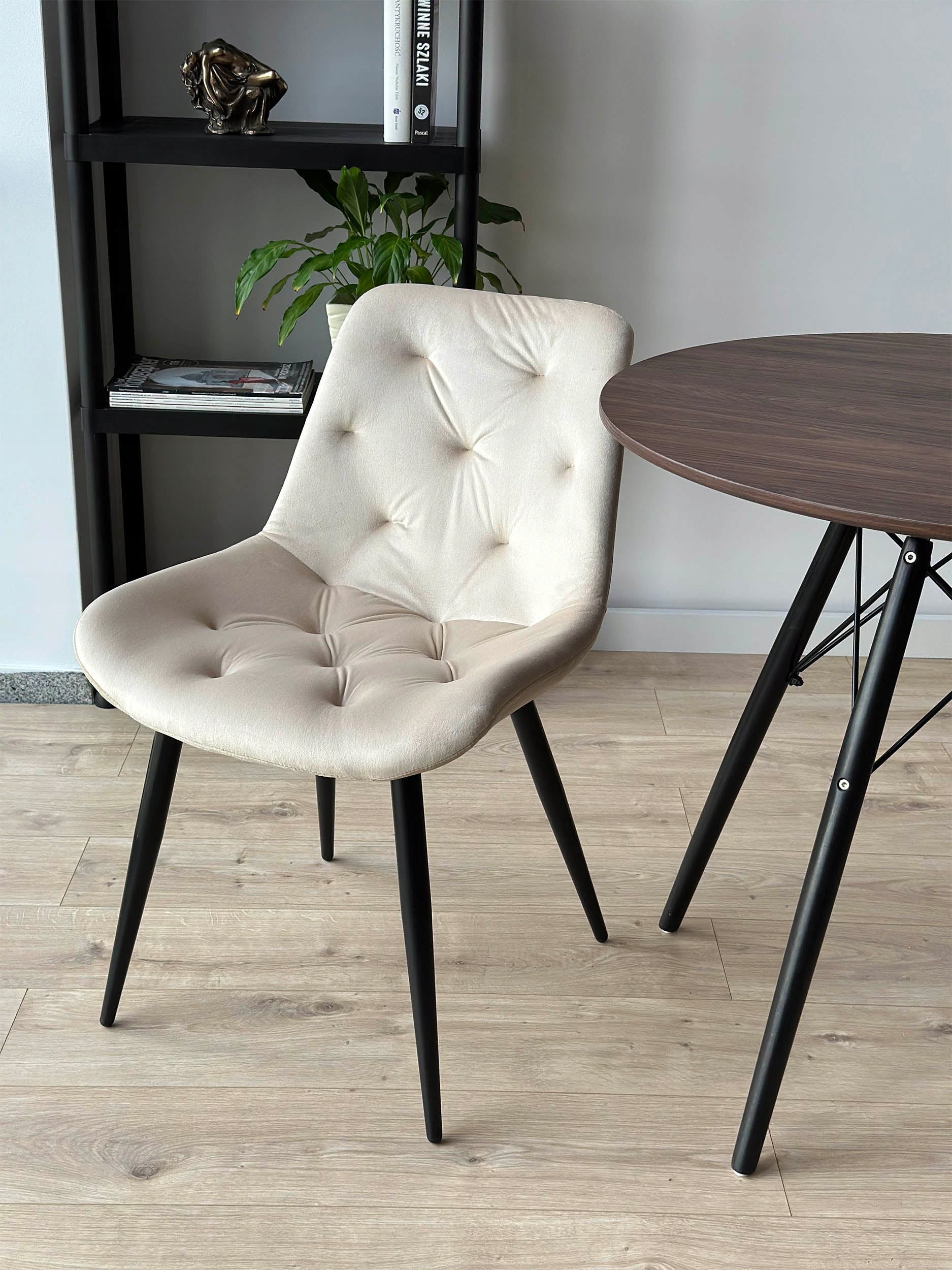 Stuhl Eliot Velvet, beige 