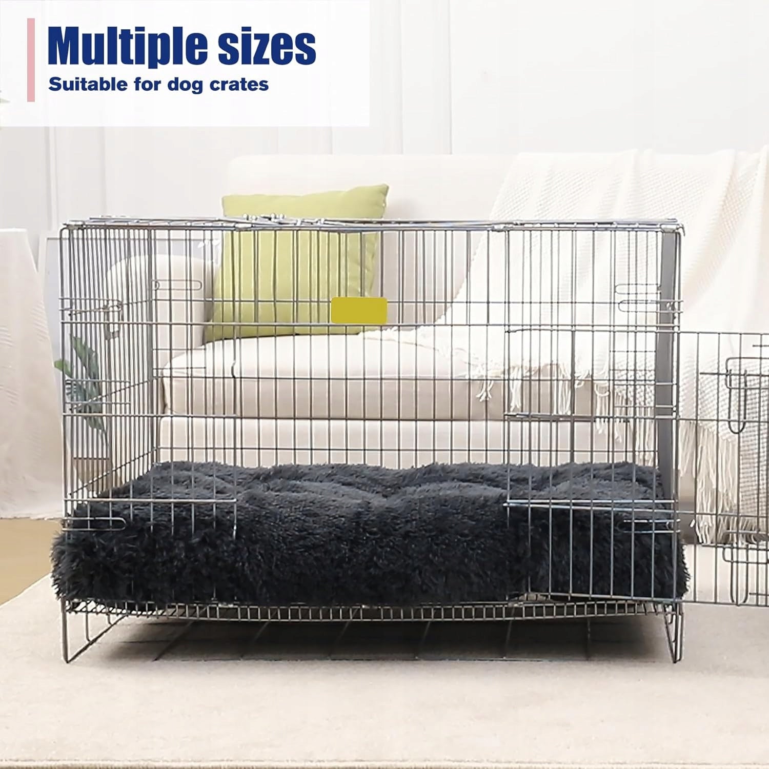 KSIIA Bed for large dogs, washable 105 x 70 cm Color beige