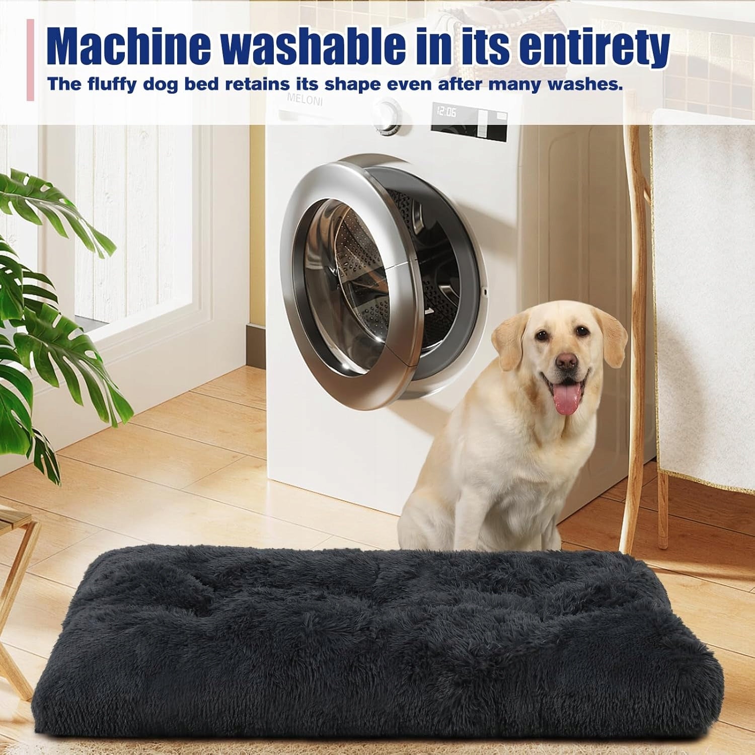 KSIIA Bed for large dogs, washable 105 x 70 cm Kind bed