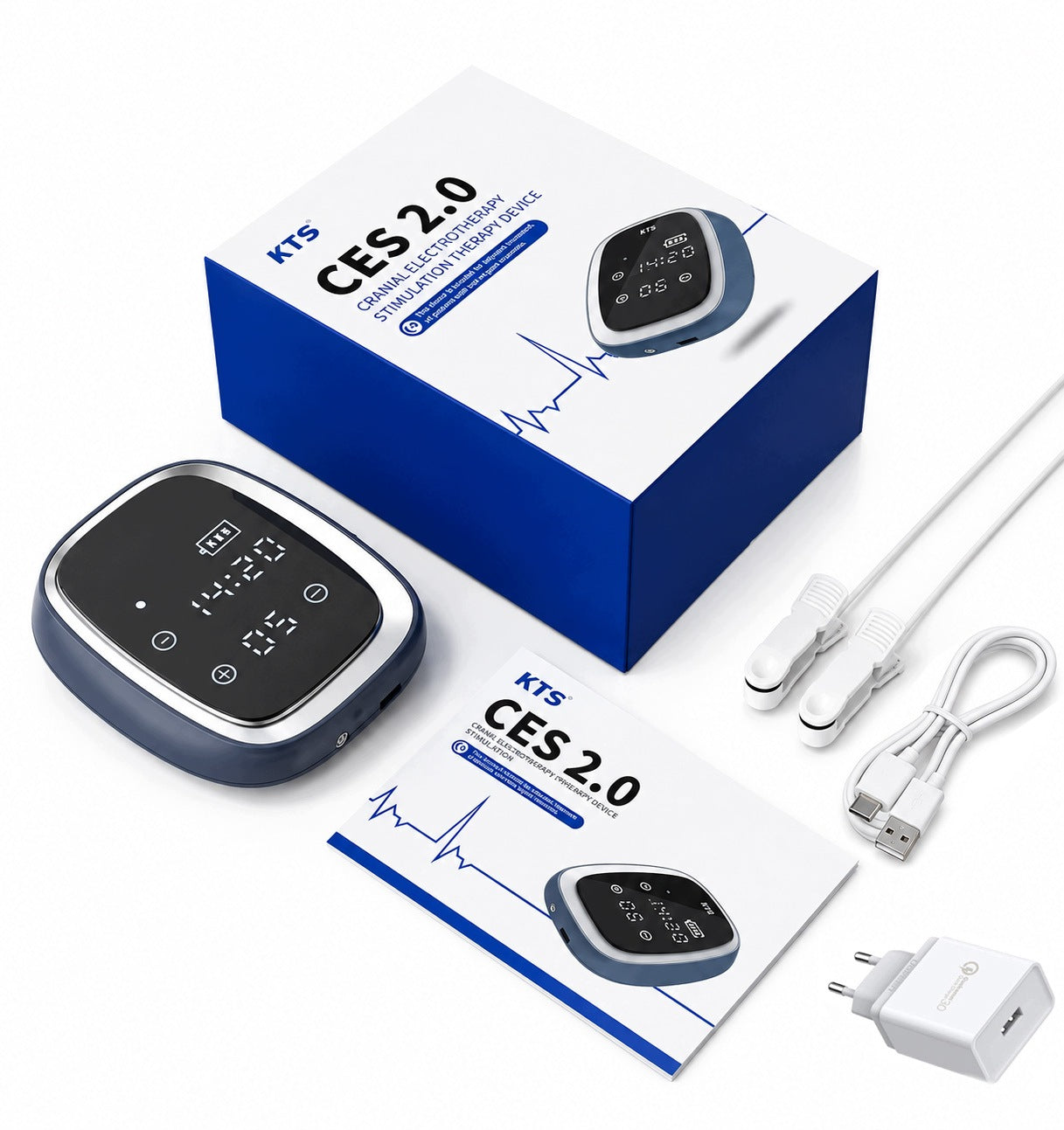 KTS CES 2.0 Electrostimulator 35 Levels CES Relax Mute Sleep USB-C