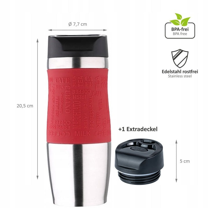 Terminis puodelis 400ml rv alyvuogių-silikono danga,
