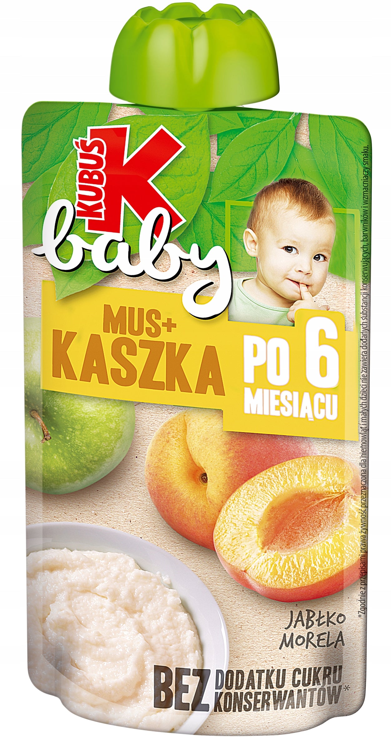 KUBUŚ Baby Porridge Apple Apricot 100g Healthy Nutritious Dessert for Children Manufacturer code 5901067407656