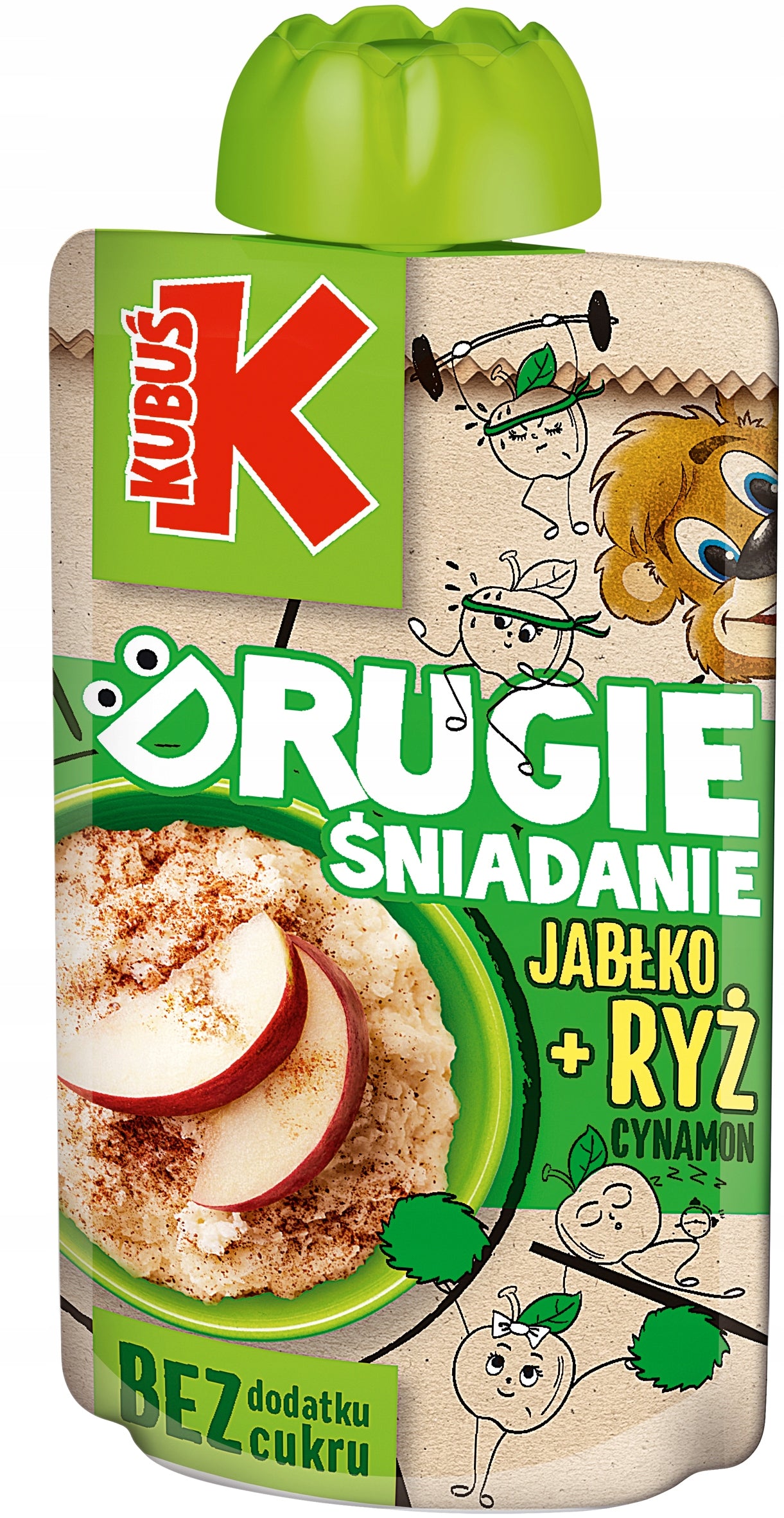 KUBUŚ Mousse 2 Breakfast Apple Rice Cinnamon 100g