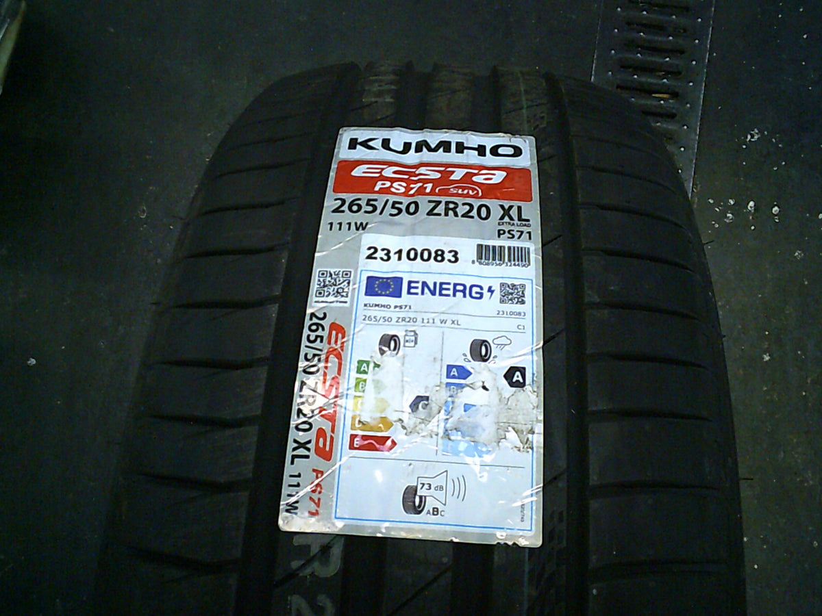 KUMHO Ecsta PS71 SUV 265/50R20 NEW 2024 Season summer