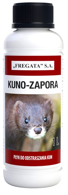 KUNO DAM STRONG LIQUID REPELLER MARTEN RODENTS 1 L Manufacturer code PŁYNODSTRASZAJĄCYKUNYKUNOZAPORA500MLFREGATA