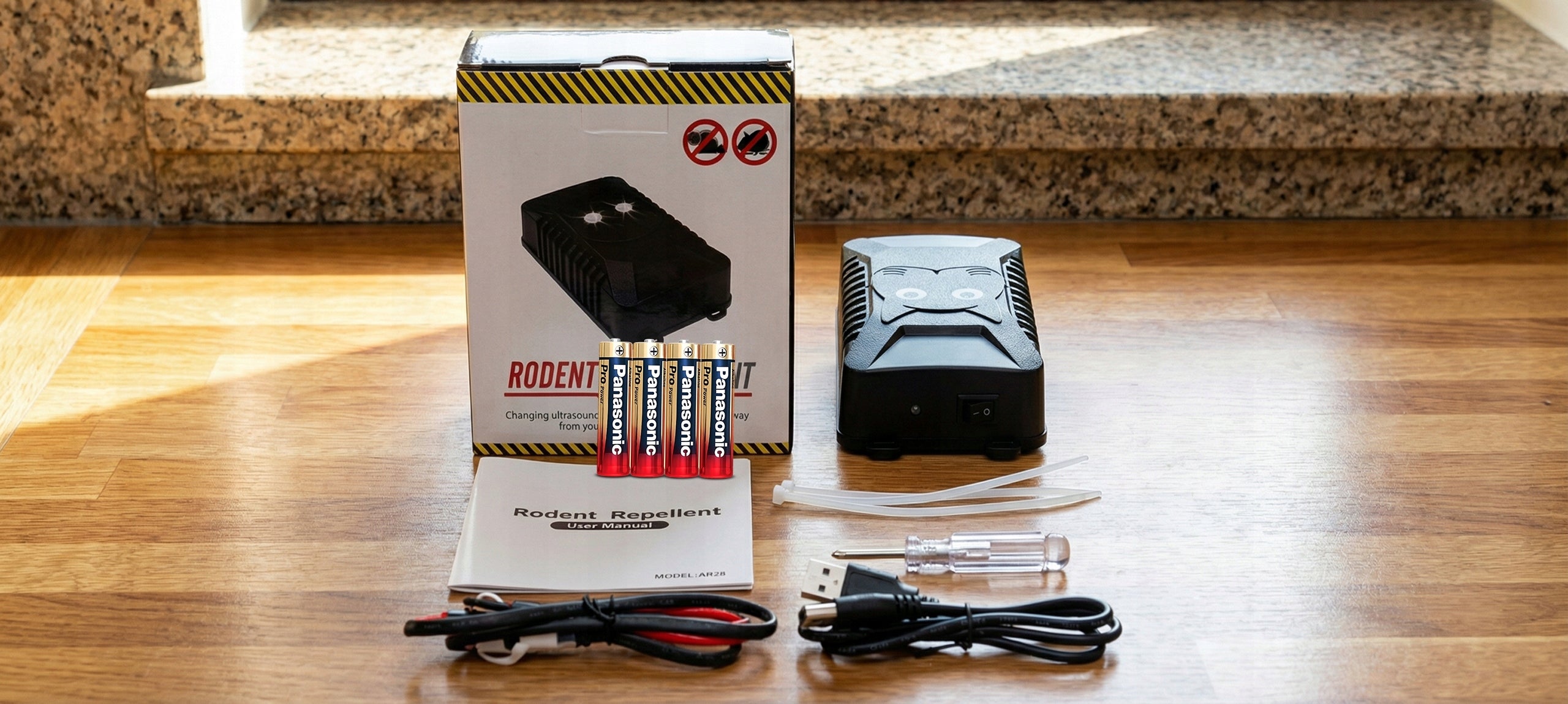 KUNY DETERRENT Car Rodents for Ultrasound Cars with Batteries Manufacturer code na zwierzeta ultradziekowy odstraszacz na kun