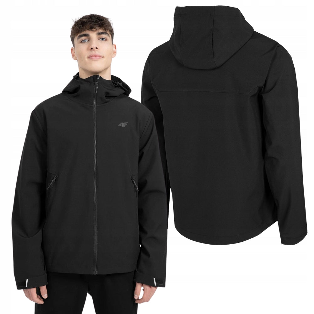 Herrenjacke 4F Softshelljacke M H4Z22 SFM001 20S, Schwarz 