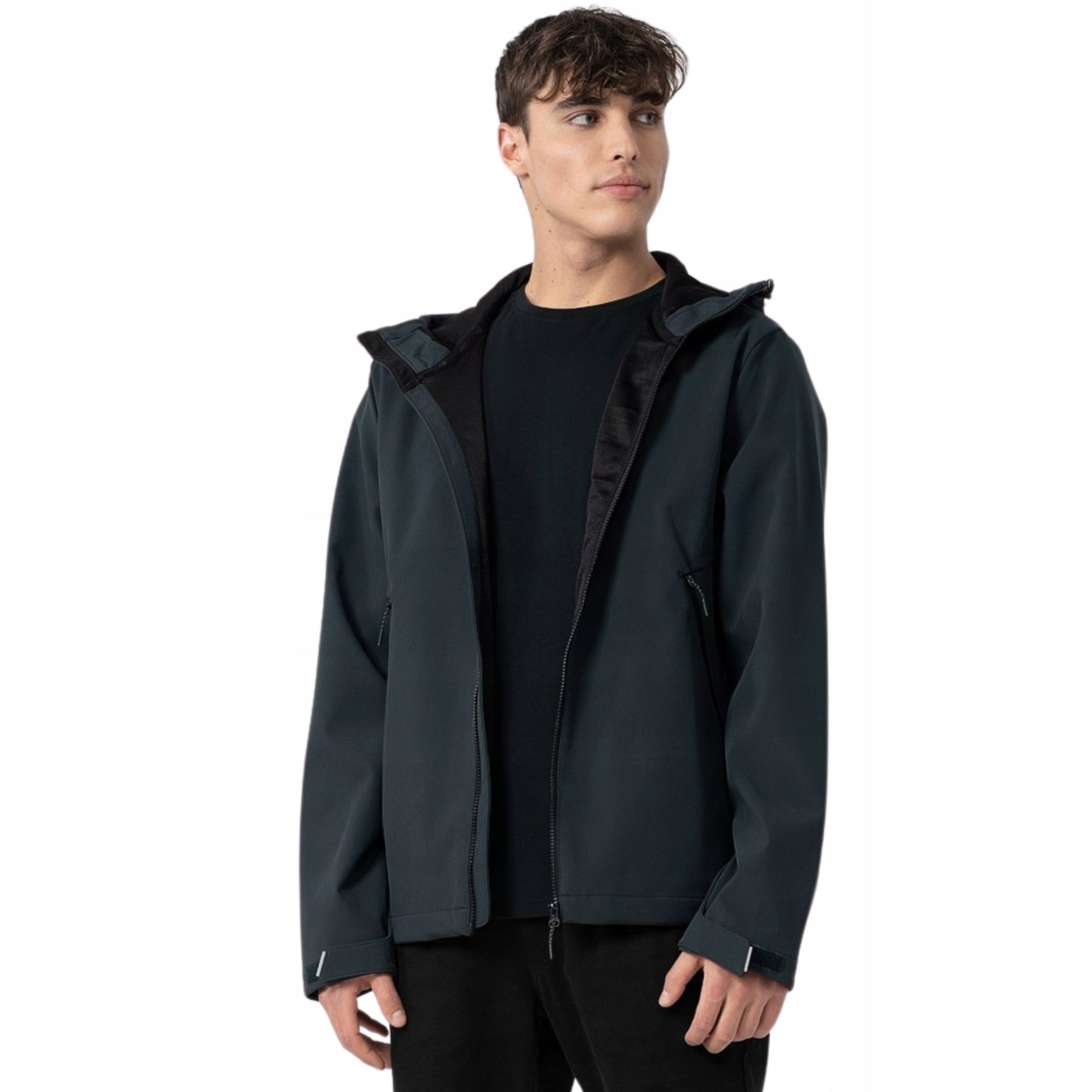 Herrenjacke 4F Softshell M H4Z22 SFM001 22S, schwarz 
