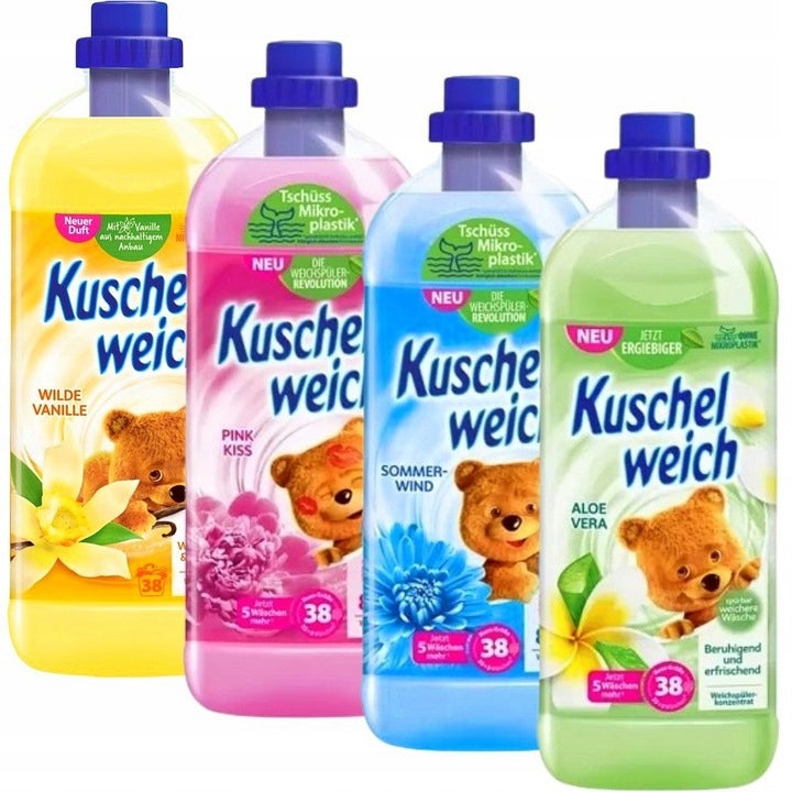 KUSCHELWEICH SET MIX OF GERMAN CONCENTRATES OF RINSING LIQUIDS DE 4x1l