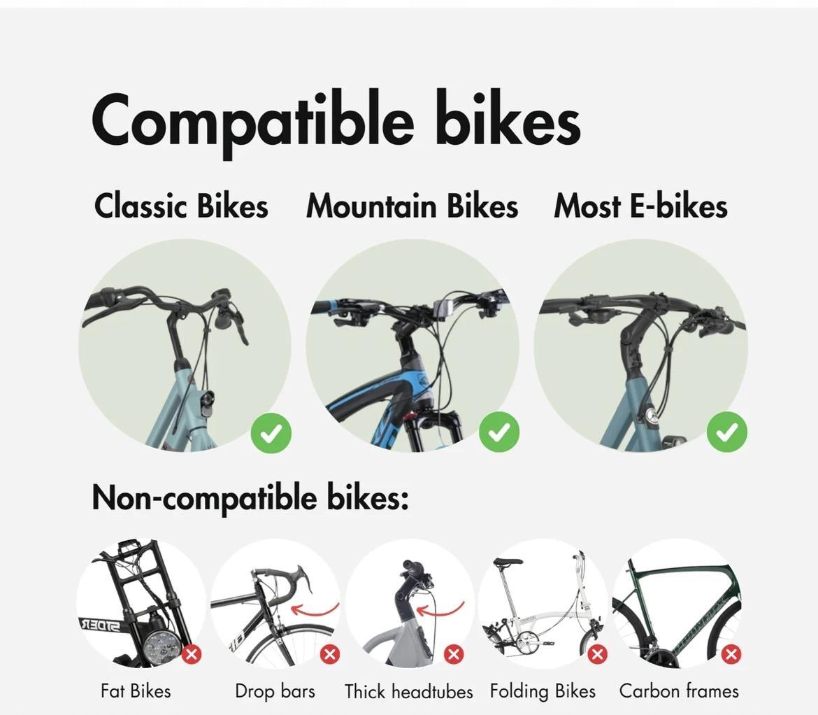 KVISP Dog Bike Basket Handlebar Transporter for Dogs Grey M Main material other