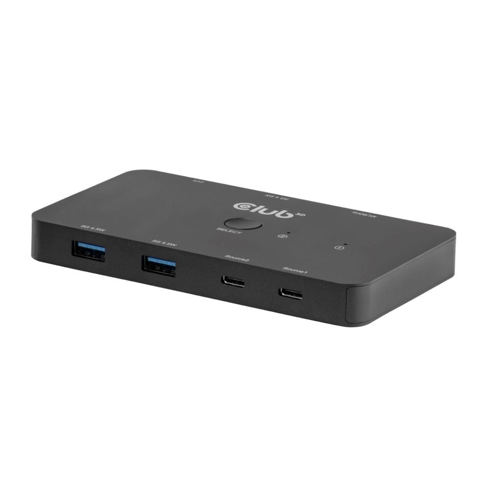 KVM Switch Club3D, 2xUSB-C to HDMI, 4K60Hz, PD 100W (CSV-2512)