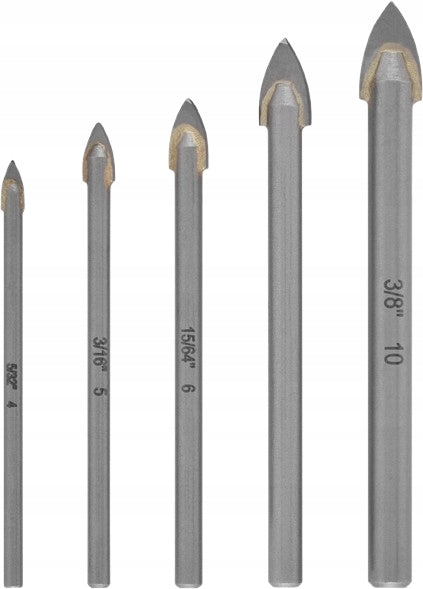 KWB Glass tile drill bit set 4,0 - 10 mm