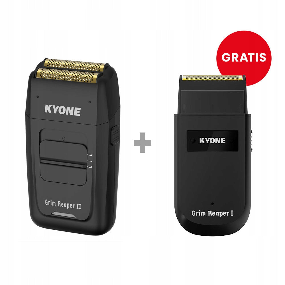KYONE SET GRIM REAPER SHAVER AND FOIL SHAVER + GRIM REAPER II SHAVER