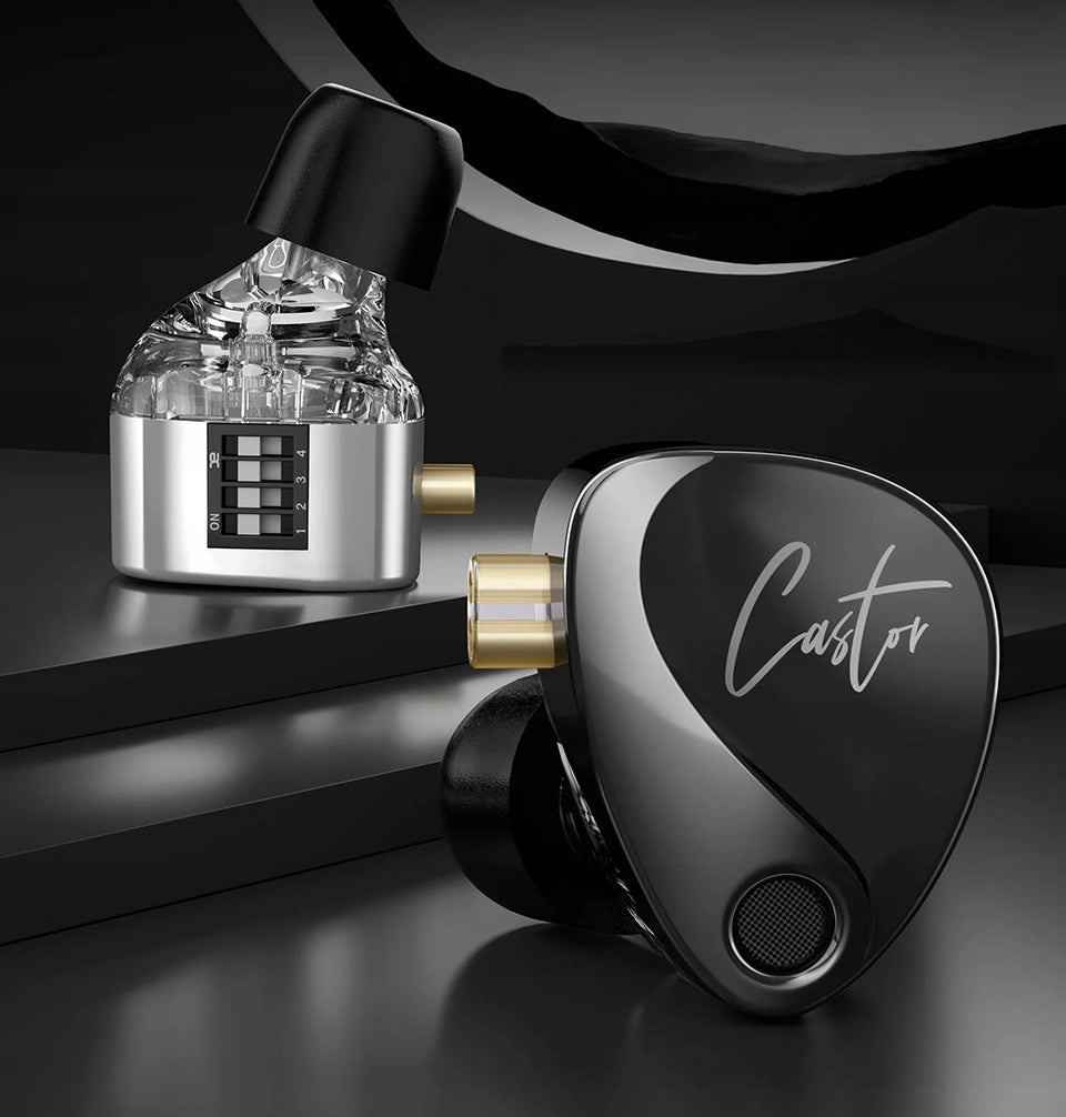KZ Castor Harman Target 2DD In-Ear Headphones Silver - AVED Distribution EAN (GTIN) 5904890362246