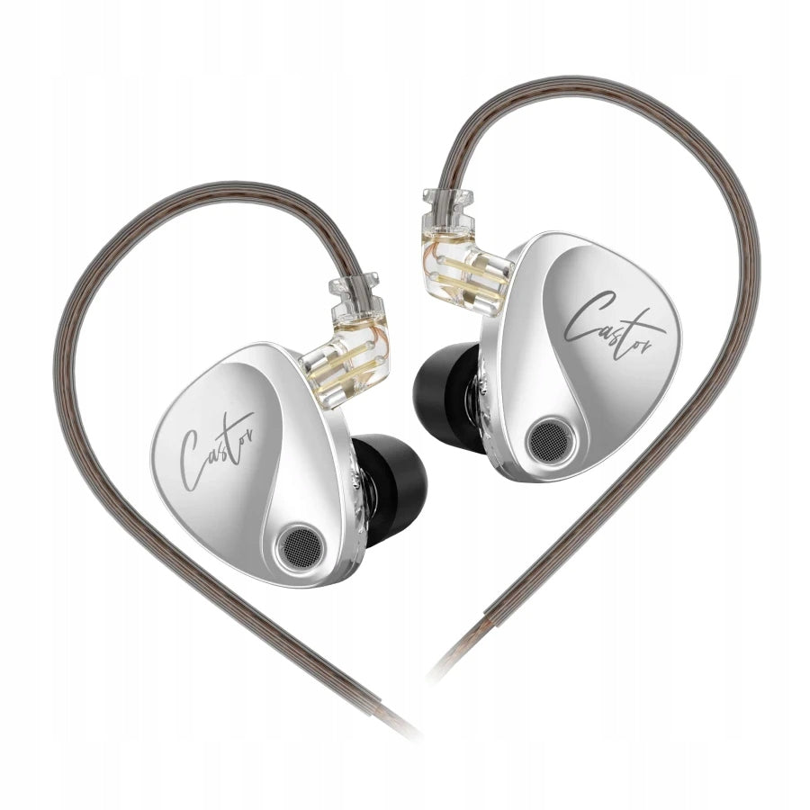 KZ Castor Harman Target 2DD In-Ear Headphones Silver - AVED Distribution
