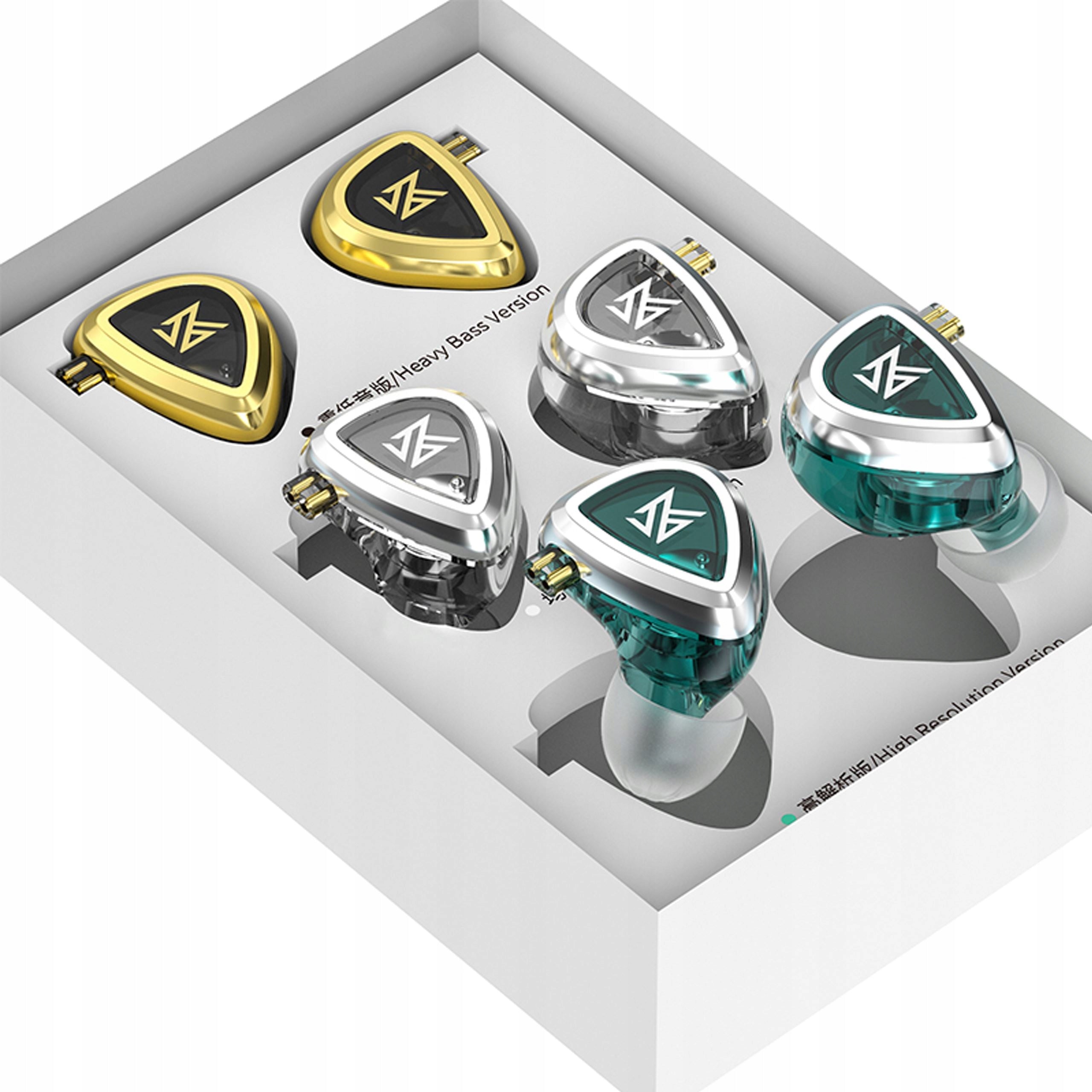 KZ EDA IN-EAR HEADPHONES SET OF 3 PAIRS MONITORS IEM CONNECTOR 2PIN Brand KZ