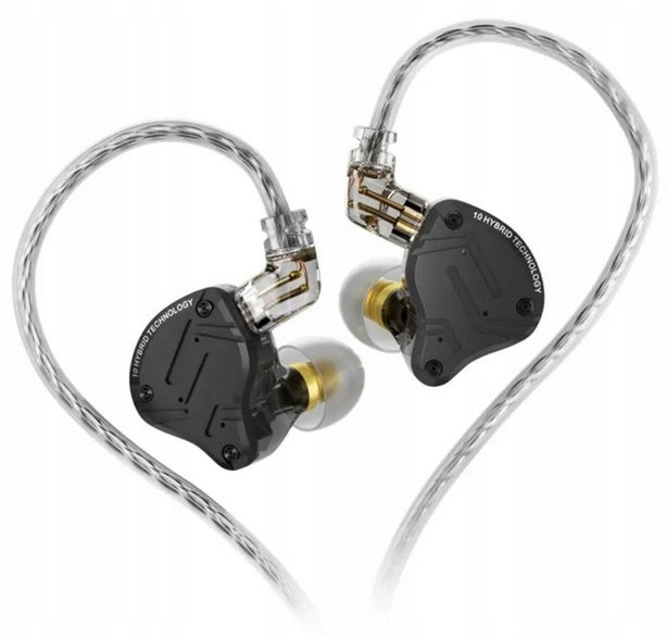 KZ ZS10 PRO X 1DD + 4BA HYBRID HIFI IN-EAR HEADPHONES