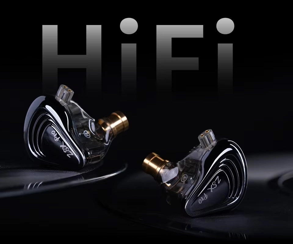 KZ ZSX Pro 5BA 1DD 10mm 12 Driver Hybrid HiFi In-Ear Headphones Manufacturer code Słuchawki dokanałowe ZSX Pro Hybrydowe HiFi