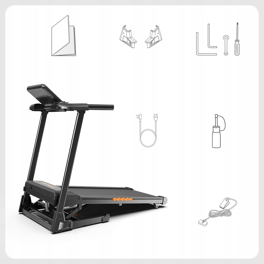 KZYNTH Home Electric Treadmill Large Folding Slope Angle 13.5 KM/H
