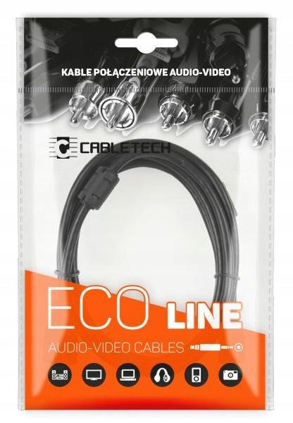 Kabelis Cabletech 3.5 AUX - 2xRCA 10m