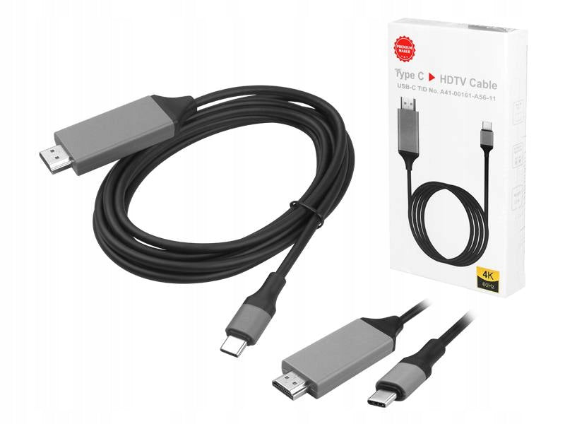 Kabelis, HDMI x USB C, 2 m