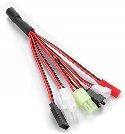 Multifunktions-NIMH/NICD 2-10s 2,4-12V Batteriekabel für Rc Car Boat Drone Softair 5 Terminals (Tamiya Standard/Mini Tamiya/SM 2P/JST/HuanQi) 