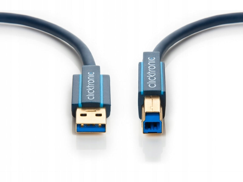 Clicktronic, USB-A/USB-B, 3 m