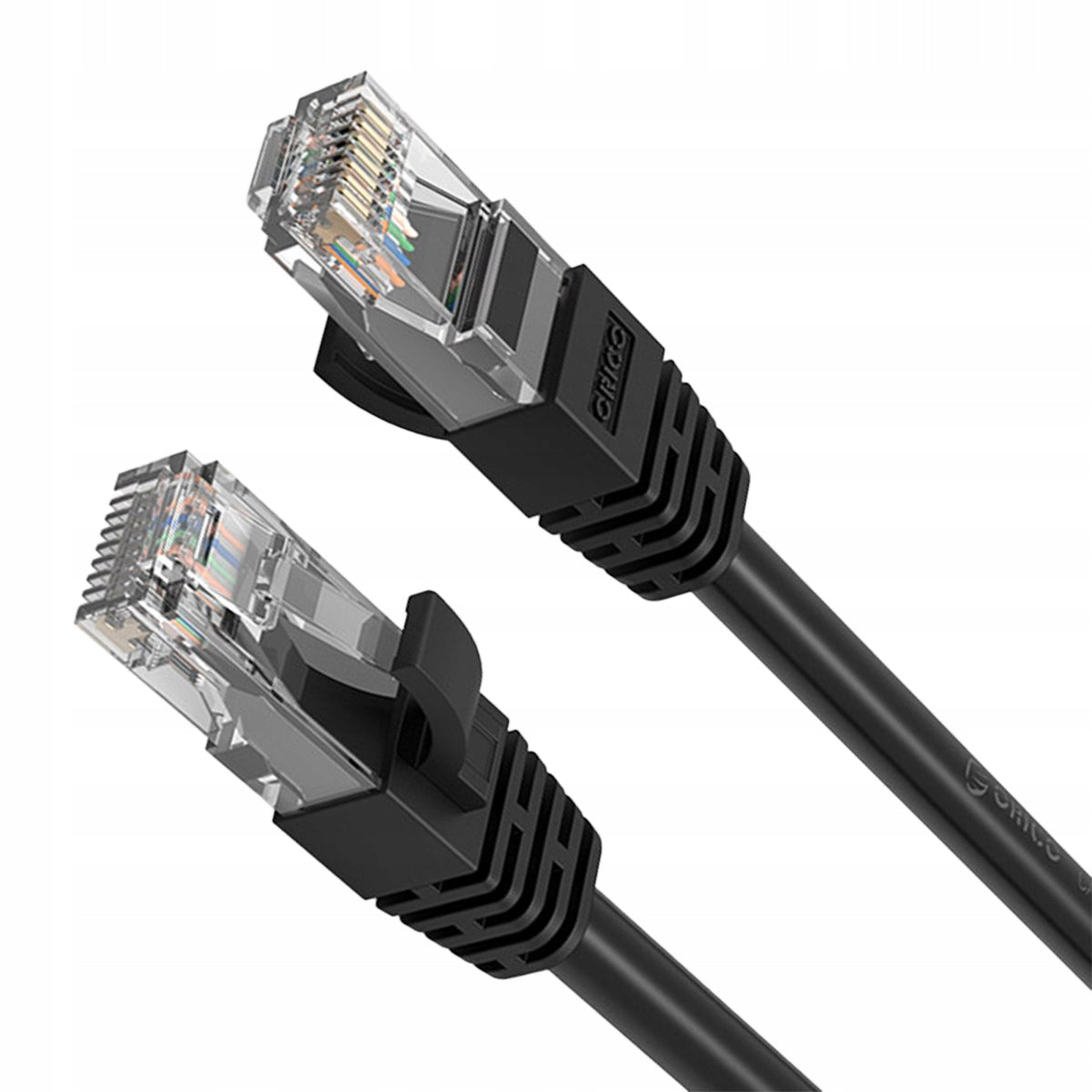 Orico RJ45 Cat.6 apvalus eterneto tinklo kabelis 20 m (juodas)