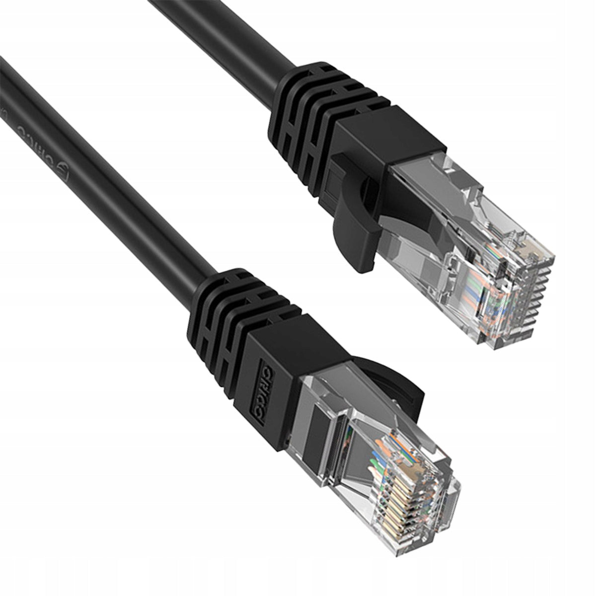 Orico RJ45 Cat.6 apvalus eterneto tinklo kabelis 20 m (juodas)