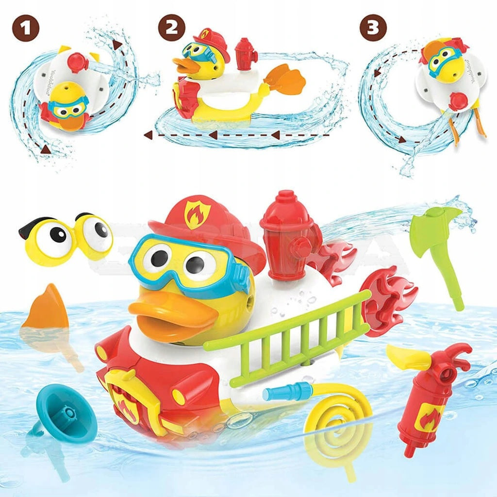 Badespielzeug Jet Duck Feuerwehrmann Yookidoo 