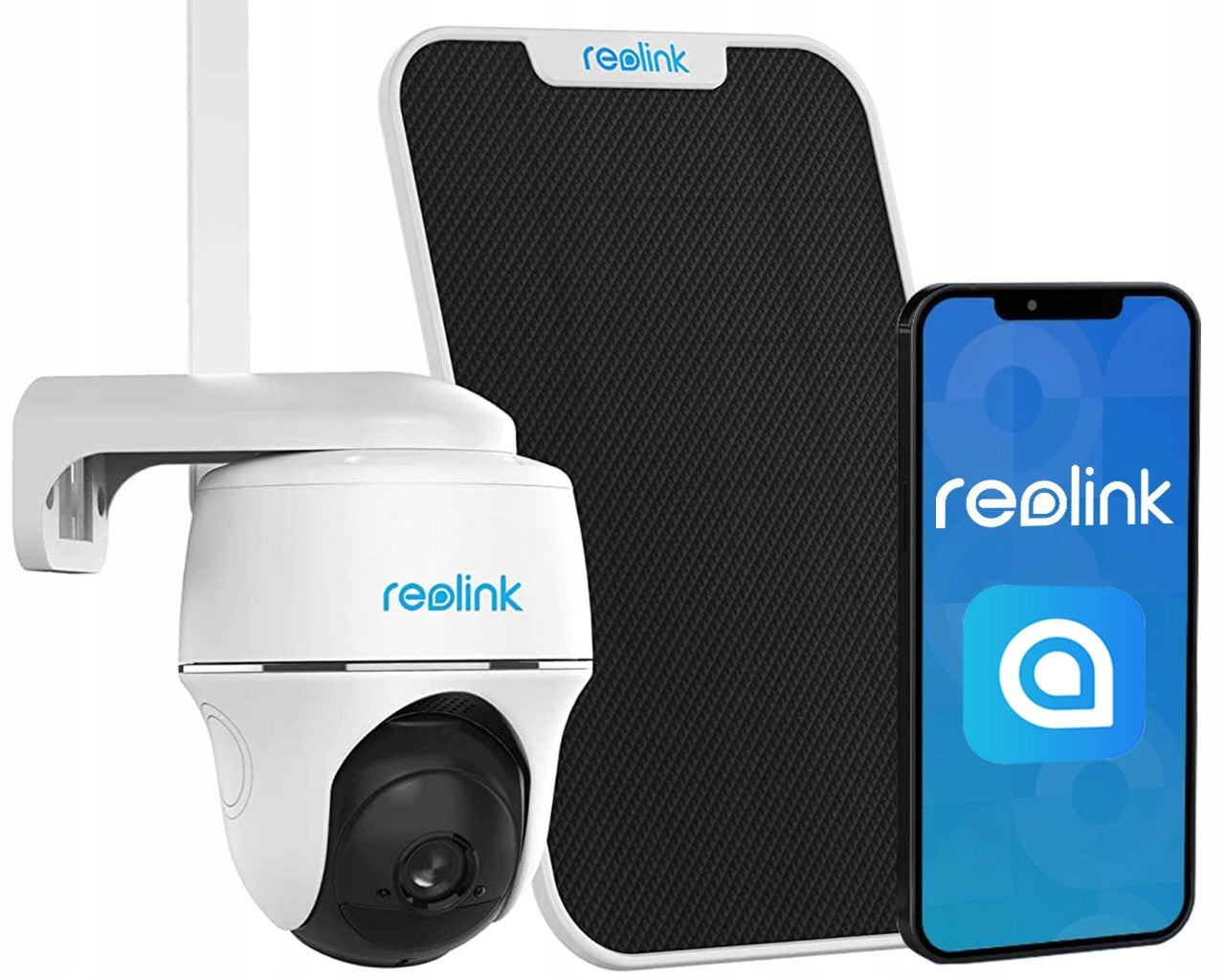 Kabellose 4G LTE 4-Megapixel-gesteuerte Kamera Reolink Go PT Plus mit Solarpanel + 32-GB-Karte 