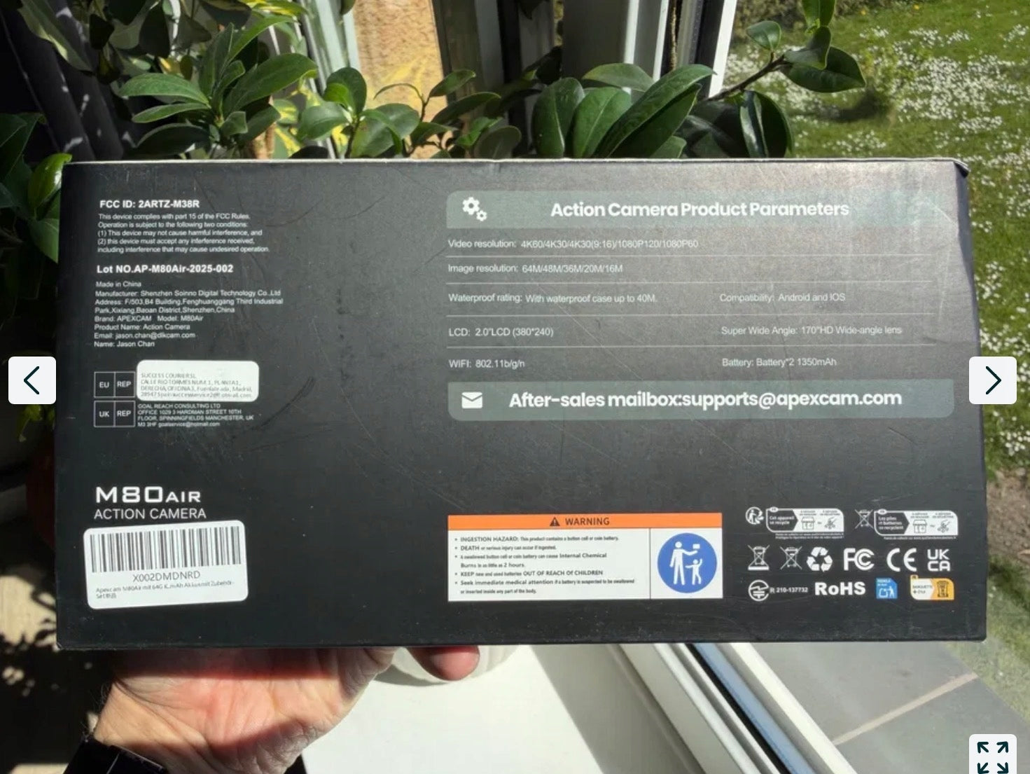 Kamera sportowa APEXCAM M80 AIR Full HD Brand no brand