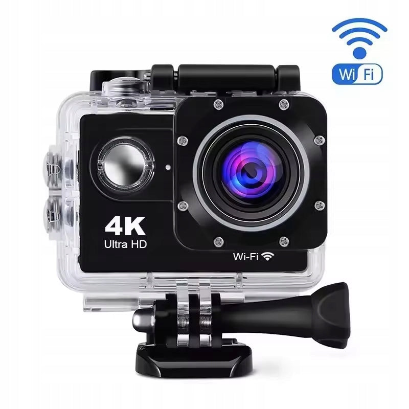 Kamera sports Full HD 4K PRO 2 handles waterproof 30 m set 20IN1 Packaging status original