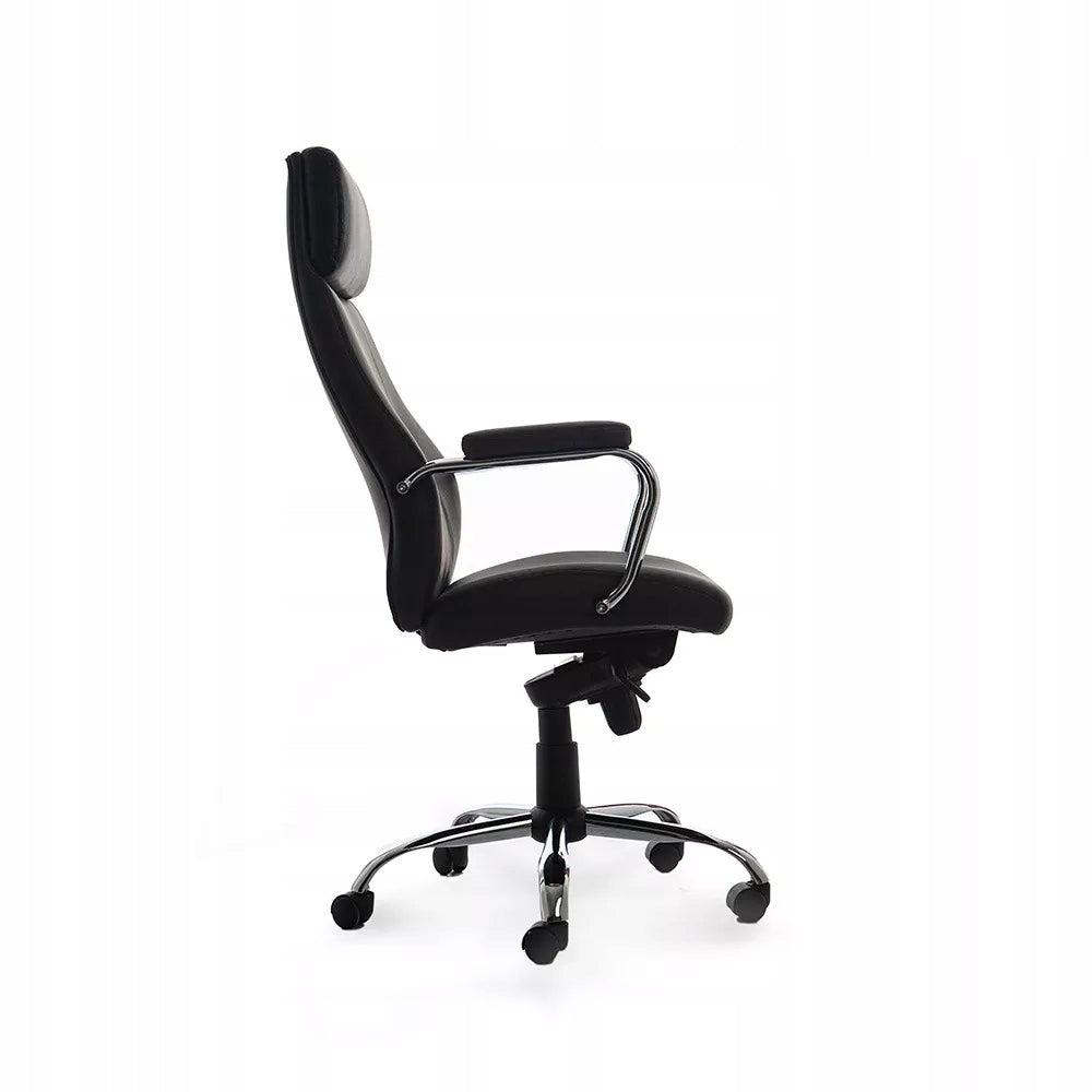 Kancelářská židle Rocada 986V22, černá, imitace kůže, područky, opěrka… Furniture depth 50 cm