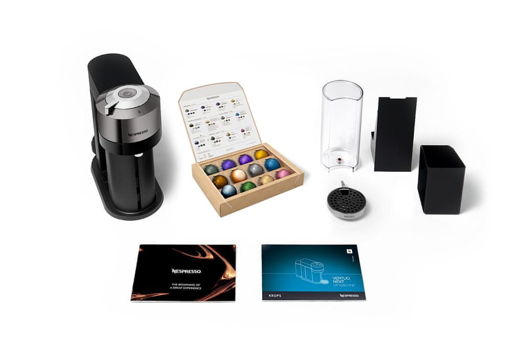 Kapslový kávovar Krups Nespresso Vertuo Next 0 barů černý