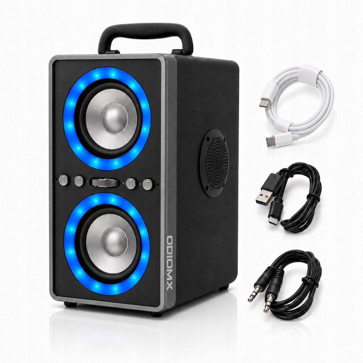 Karaoke Bluetooth Speaker 200W LED TWS Bass Guitar Microphone ODIOMX DF-01