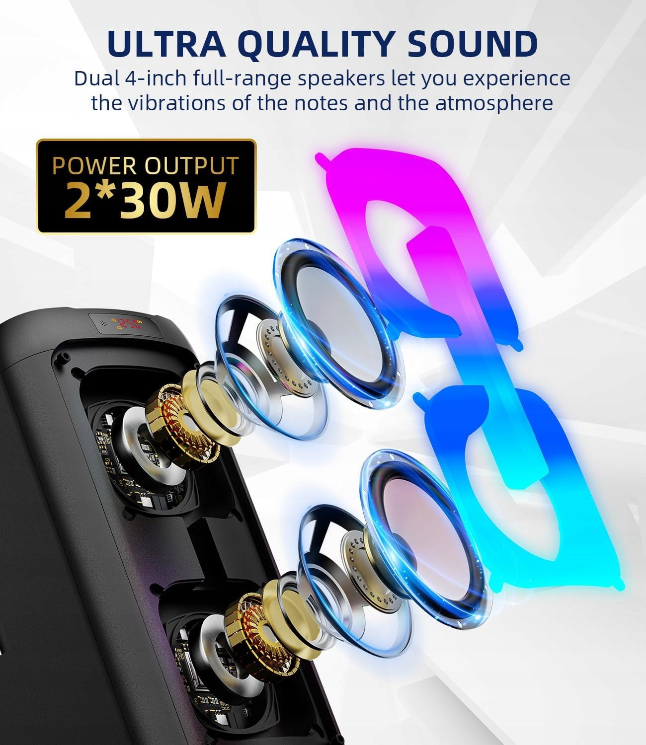 Karaoke Bluetooth Speaker Kit With Two Microphones Gesnada K68 Party Model other