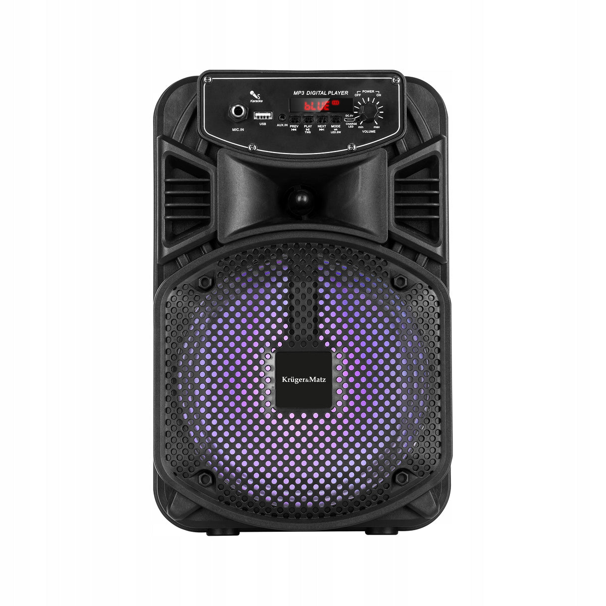Karaoke Bluetooth USB Speaker + Microphone USB Cable Color black